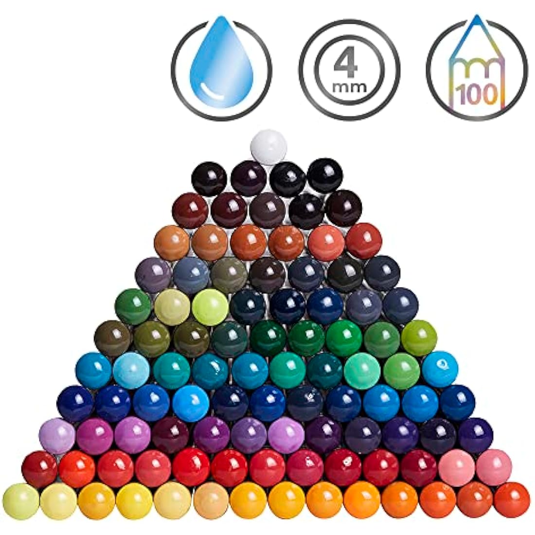 Derwent Inktense Pencils - 100 Permanent Water-Soluble Art Set in Tin