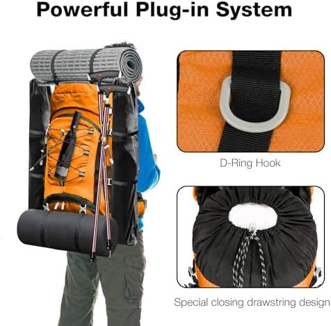Outplea 60L Hiking Backpack | Waterproof Trekking & Camping Bag