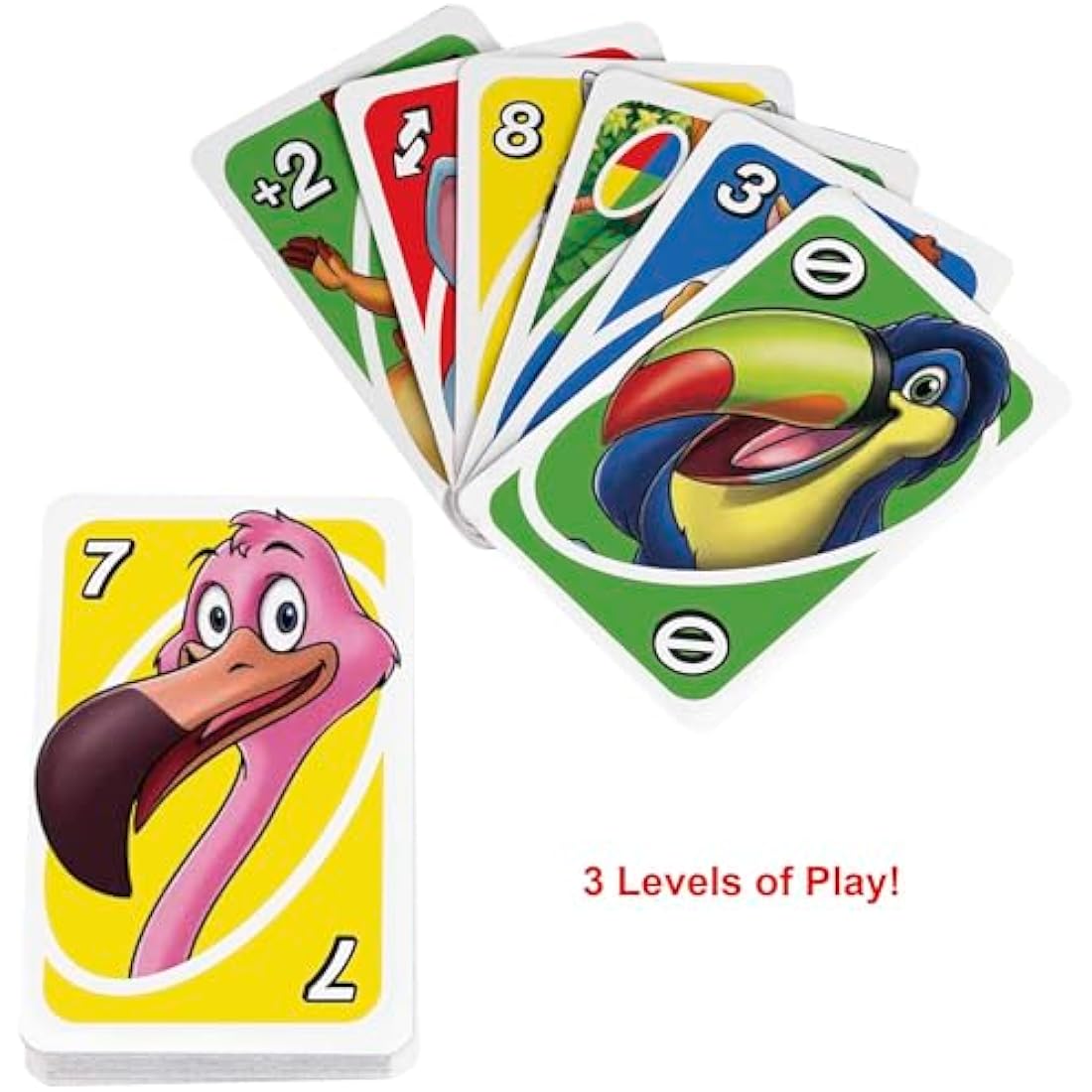 Mattel UNO Junior Card Game for Kids – Animal Matching Educational Toy