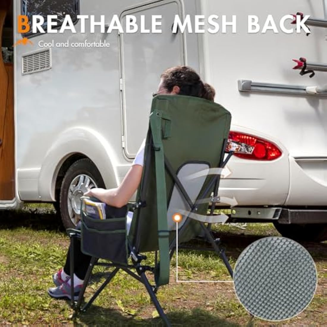Portal Heavy Duty Folding Camping Chair | High Back 180KG Load Capacity
