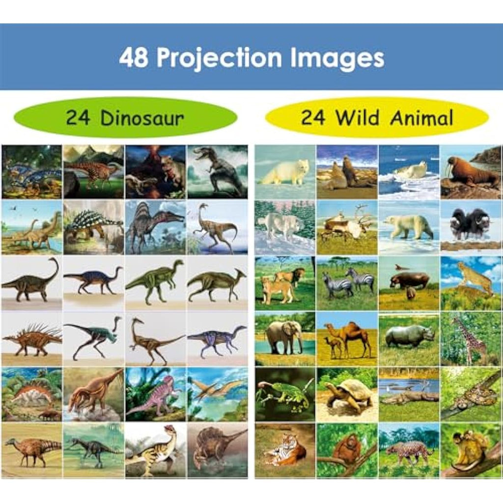 Pup Go 2-in-1 Kids Projector Torch | Dinosaur & Animal Educational Toy