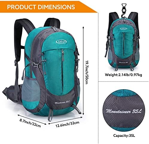 G4Free 35L Waterproof Hiking Backpack | Outdoor Trekking Daypack