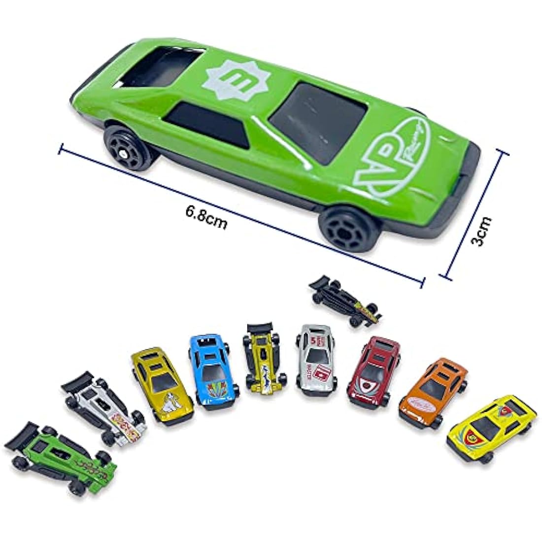 Ram 36 Piece Die Cast Metal Toy Cars - Childrens Race Car Play Set