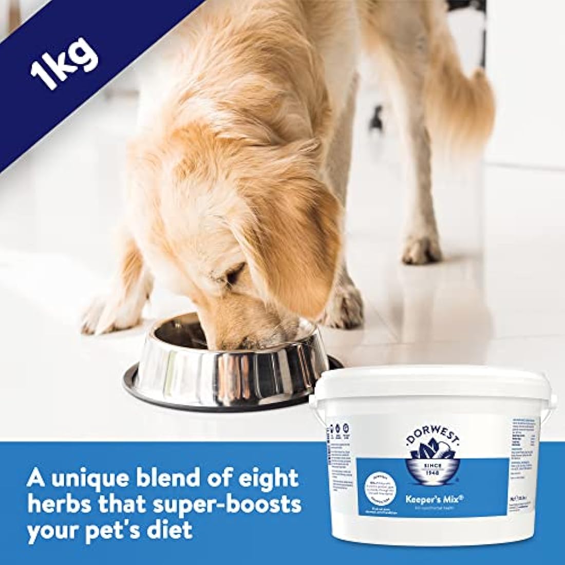 Dorwest Keeper’s Mix 1kg | Herbal Health Supplement for Dogs & Cats