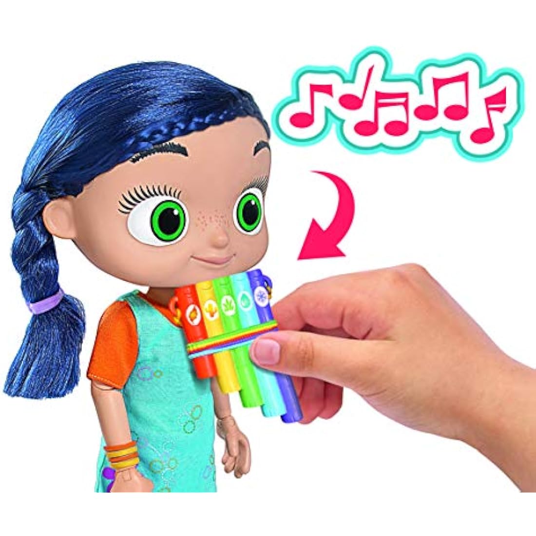 Wissper Interactive Musical Doll by Simba – 34cm Feature Toy with Pan Flute
