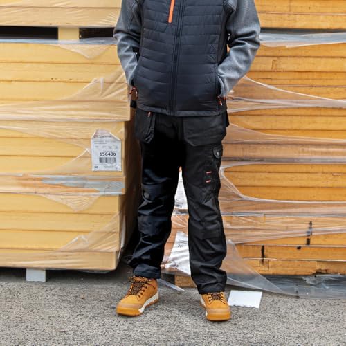 Scruffs Men's Worker Plus Trousers – Graphite Grey Utility Work Pants