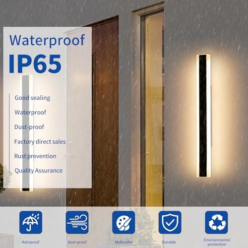 Jolof Store Modern Outdoor LED Wall Light – IP65 Waterproof 80cm 2-Pack