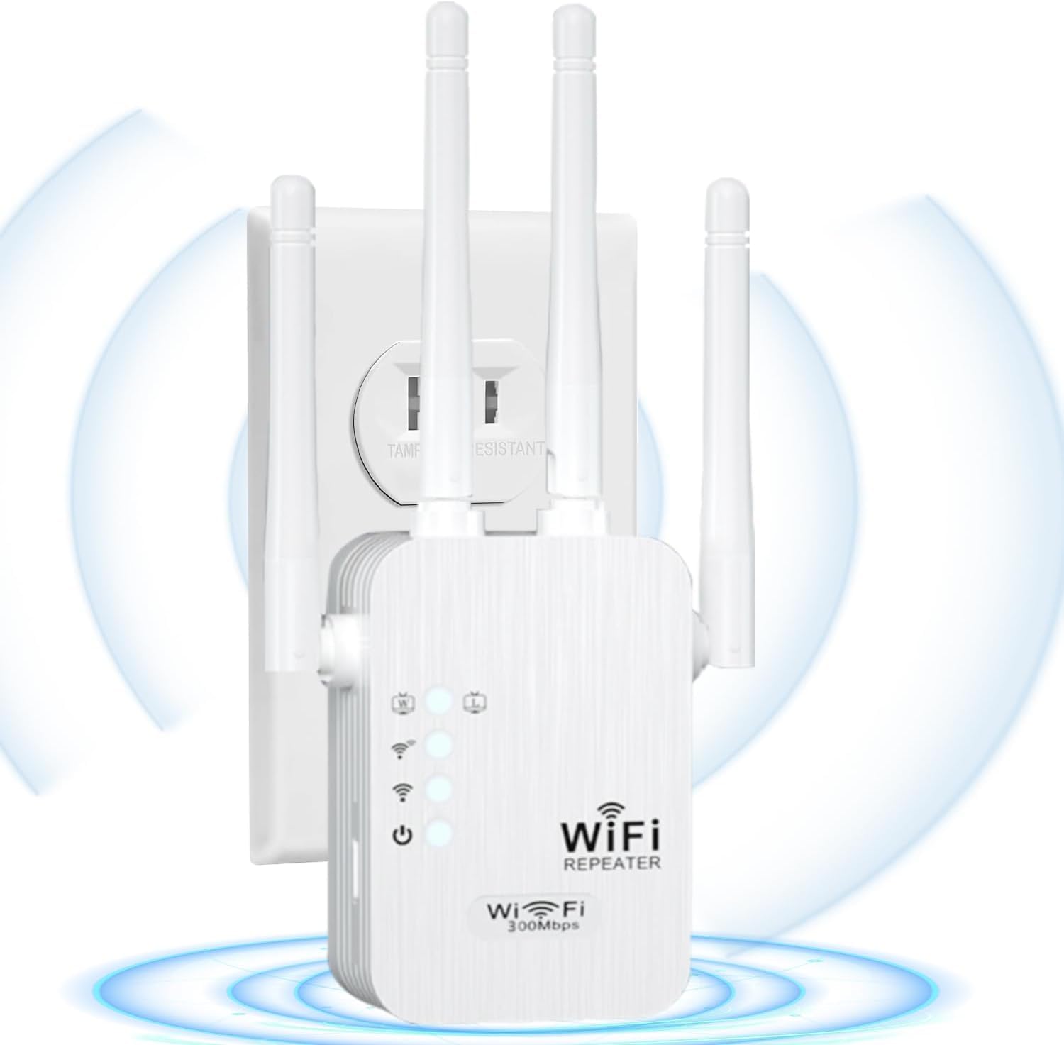 WiFi Extender - 3800 Sq.ft Coverage Booster with Ethernet