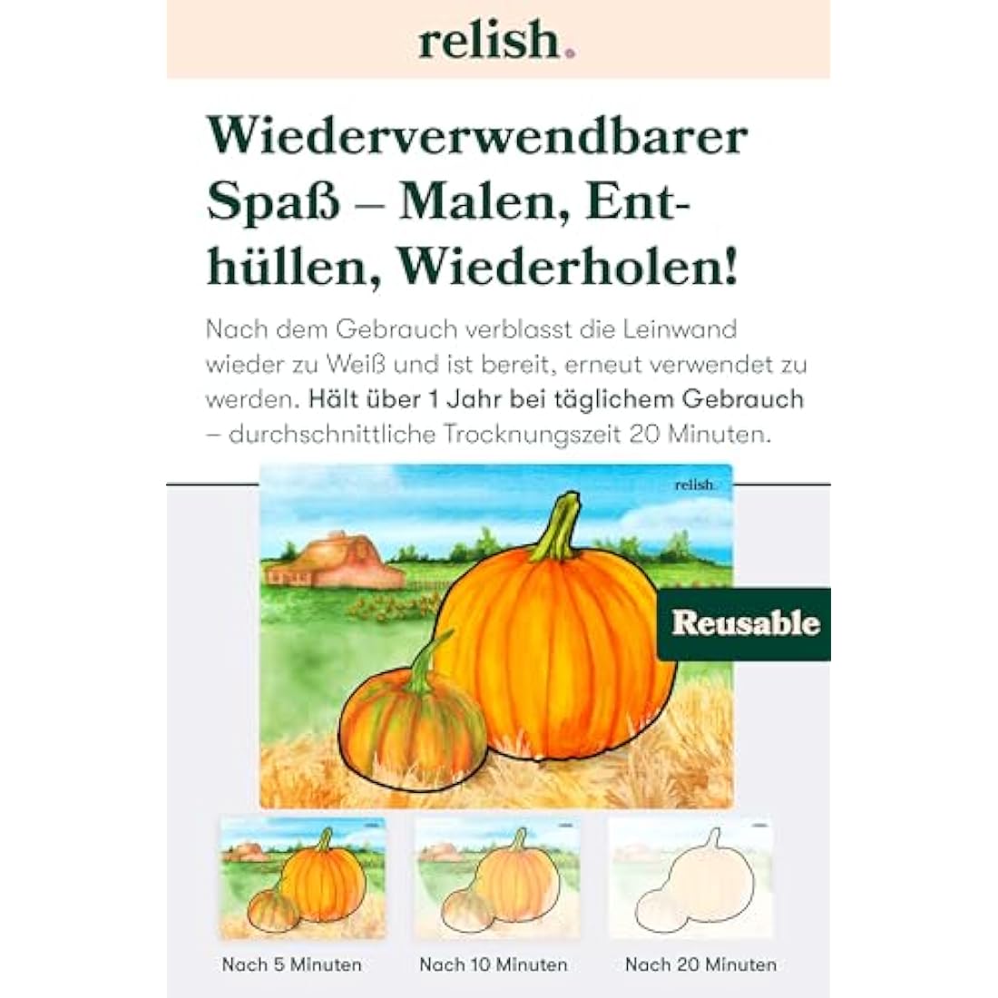 Relish Aquapaints Farm Memories | Reusable Dementia Painting Pack of 5