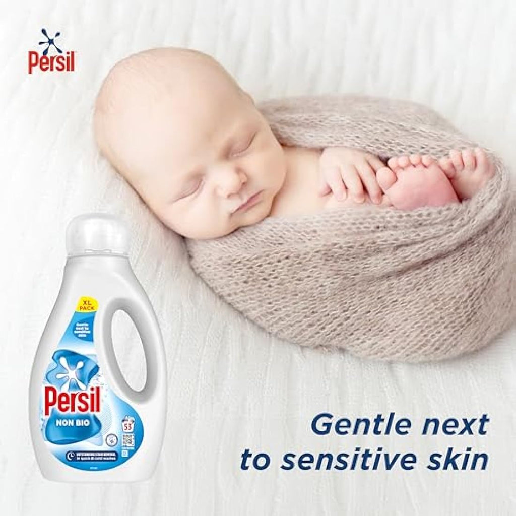 Persil Non Bio Laundry Liquid Detergent - Sensitive Skin - 53 Washes