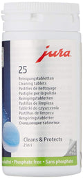 Jura Cleaning Tablets for Automatic Coffee Machines - 25 Count Tub