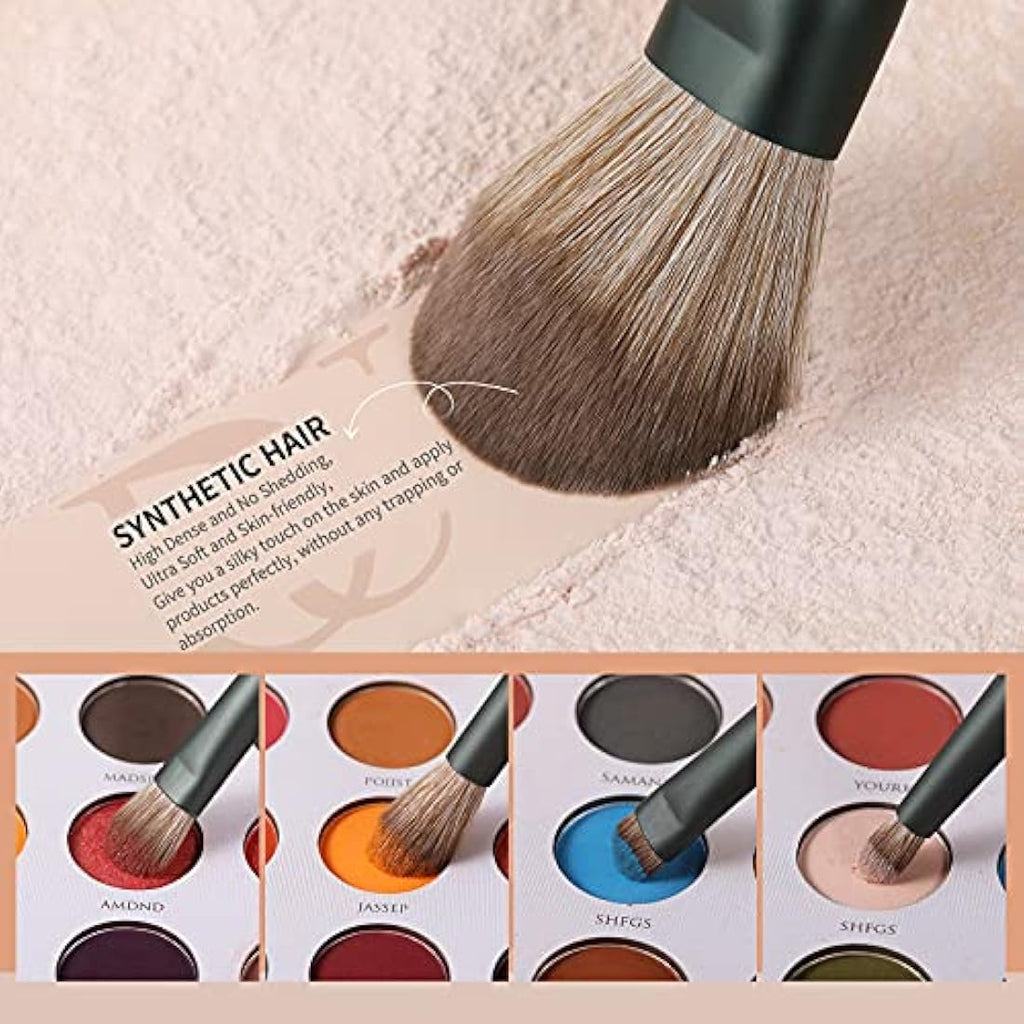 DUcare 14 Pcs Makeup Brush Set | Vegan Beech Wood Professional Brushes