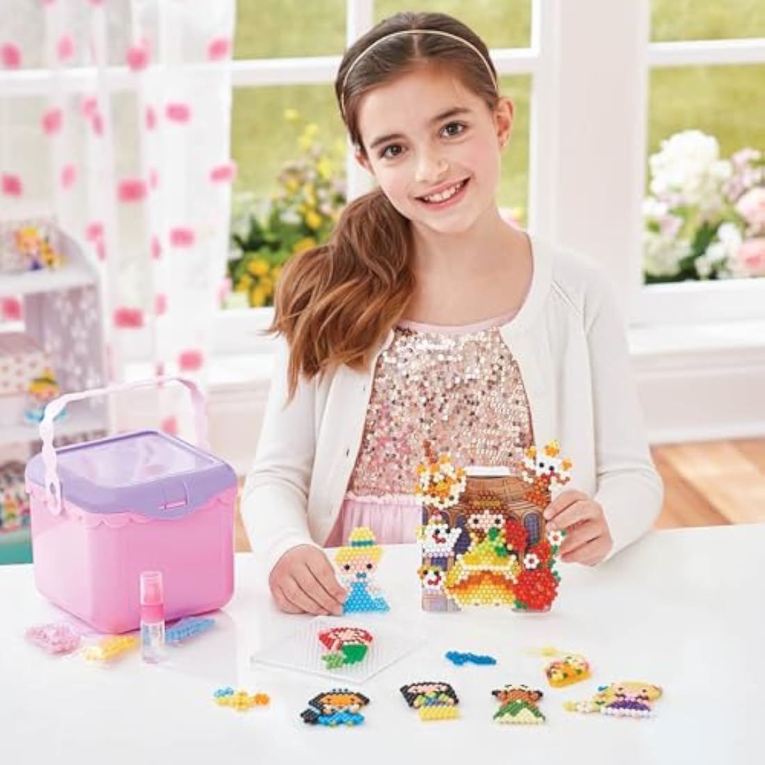 Aquabeads Disney Princess Creation Cube - 2,500 Piece Art & Craft Kit