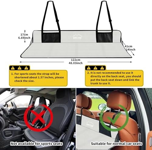 ONTYZZ Non-Inflatable Car Back Seat Extender – Foldable SUV Camping Mattress
