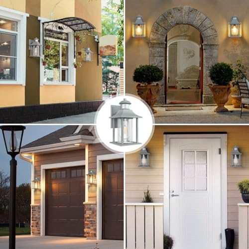 Lamomo Motion Sensor Outdoor Wall Light | Grey Aluminum Security Sconce