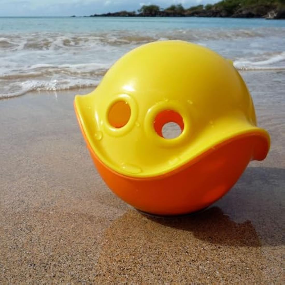 MOLUK Bilibo Open-Ended Sensory Toy – Durable Orange Motor Skills Seat