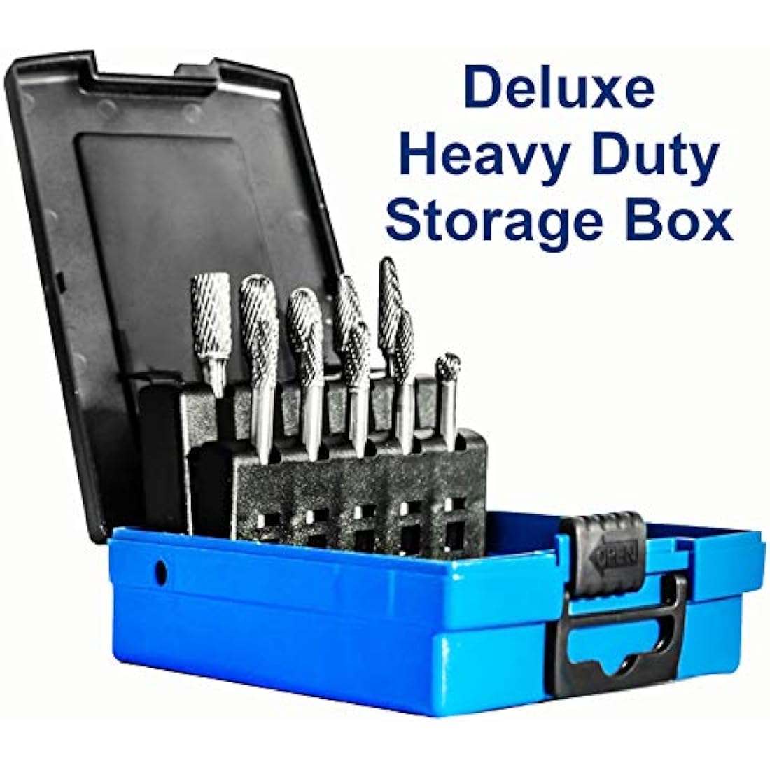 TaitaTools 10pc Carbide Burr Set | 1/4" Shank Double Cut Tungsten Rotary Bits