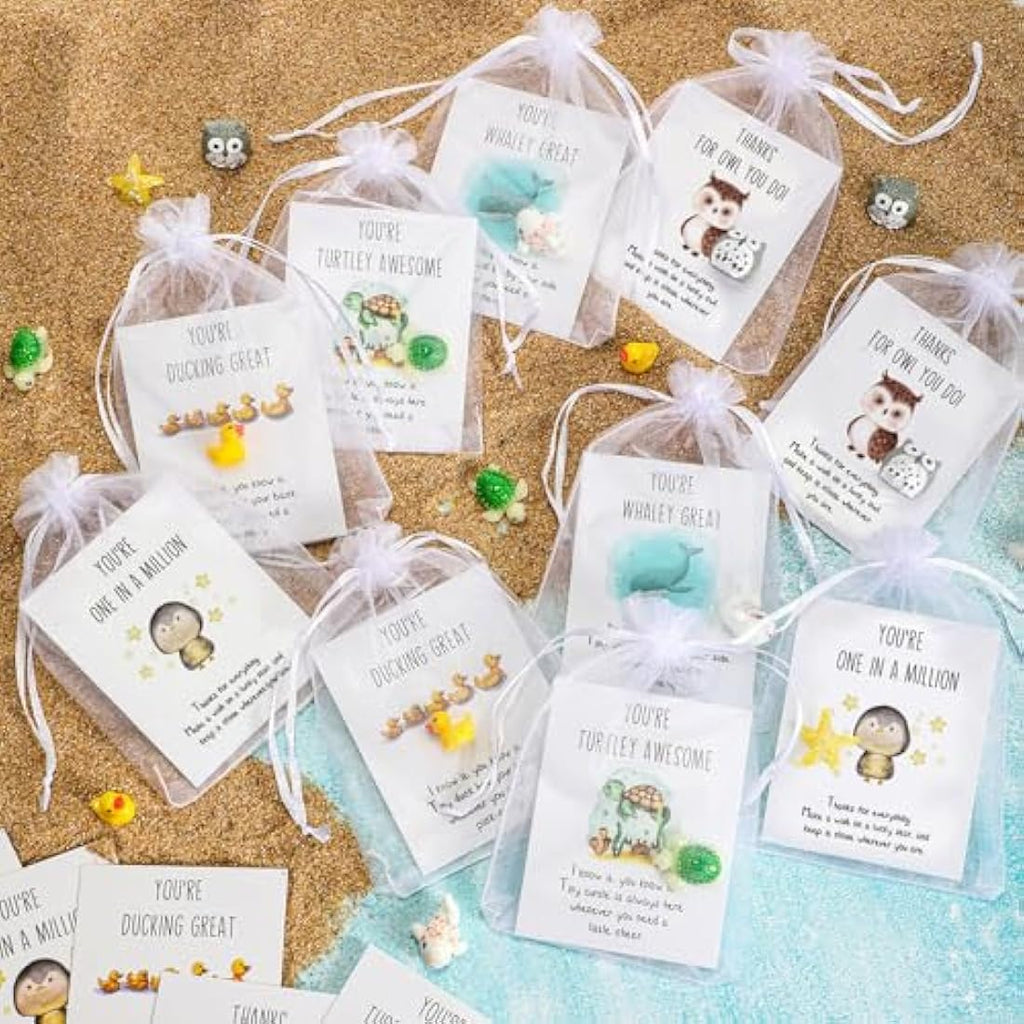 Jolof Store 50 Set Employee Appreciation Gifts – Bulk Animal Pun Cards
