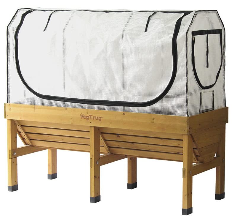 VegTrug Medium Greenhouse Frame & Multi Cover Set - White PE & Mesh