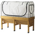 VegTrug Medium Greenhouse Frame & Multi Cover Set - White PE & Mesh