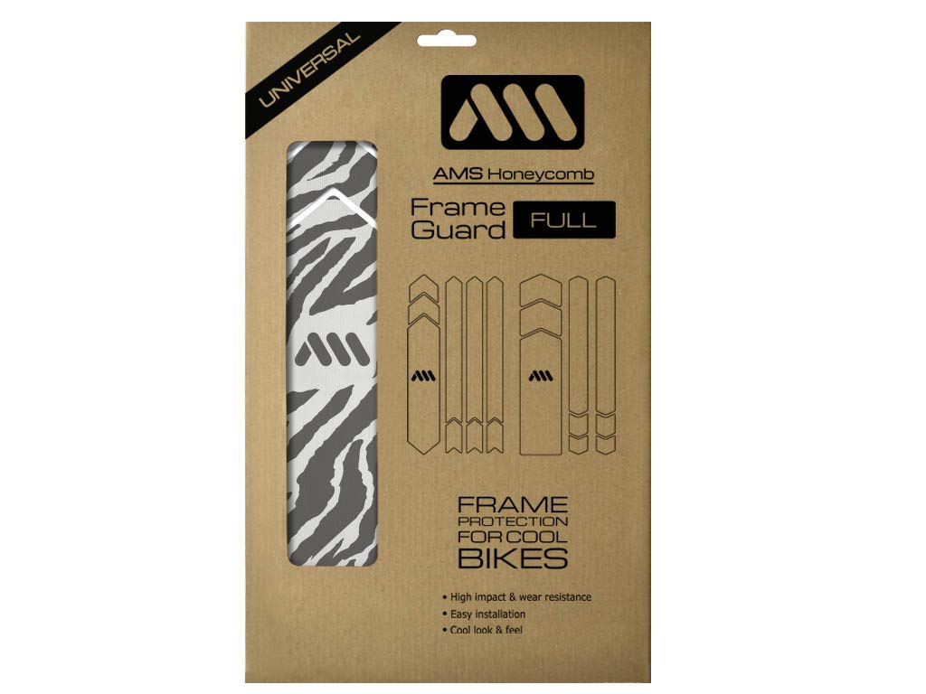 All Mountain Style AMS Frame Guard Full - Zebra Grey Honeycomb PVC