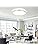 DINGLILIGHTING 45W LED Flush Mount Ceiling Light | 23" Low Profile Silver