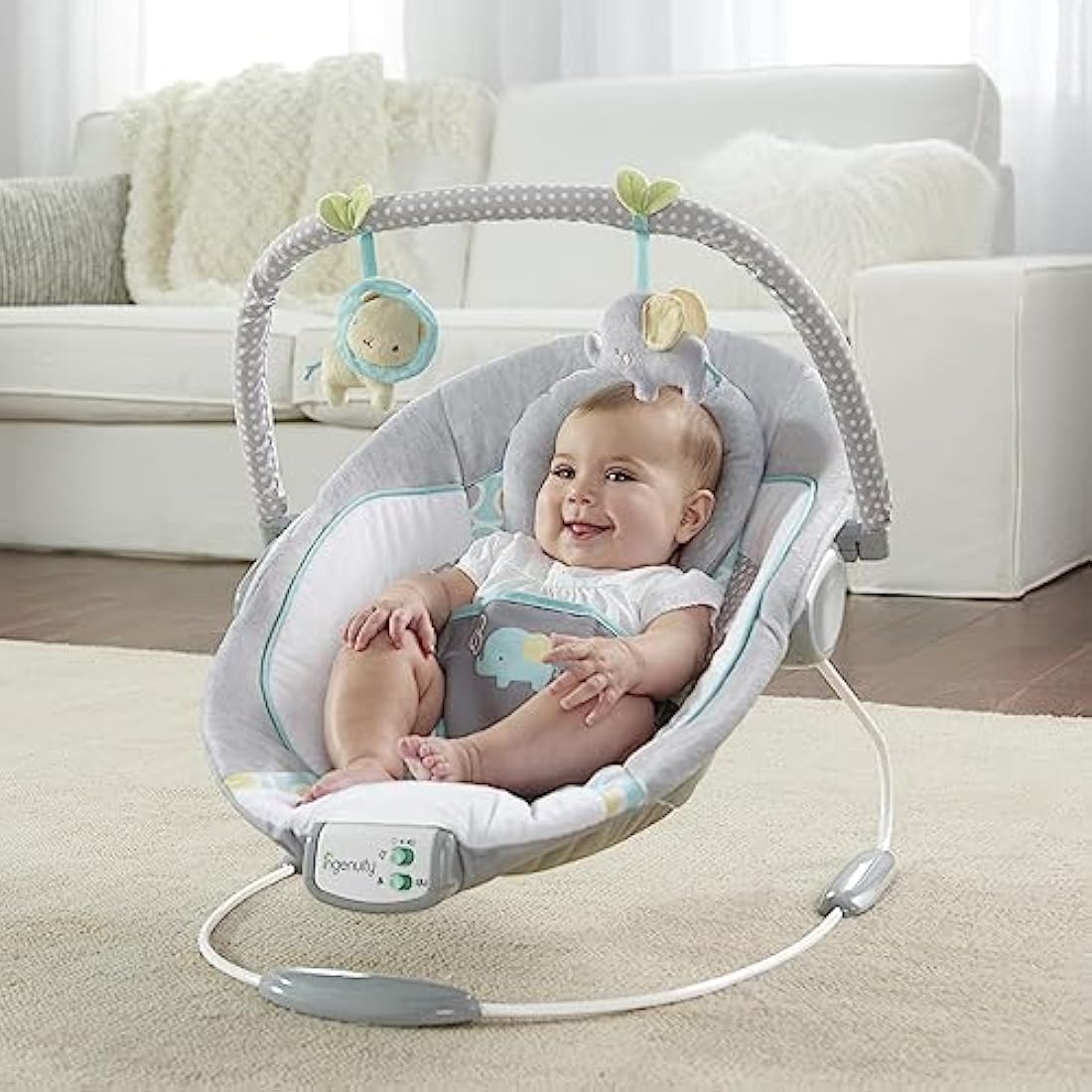 Ingenuity Baby Bouncer – Soothing Vibrating Infant Seat, Morrison