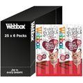 Webbox Tasty Sticks Cat Treats | Beef & Rabbit Grain Free (25 x 6 Packs)