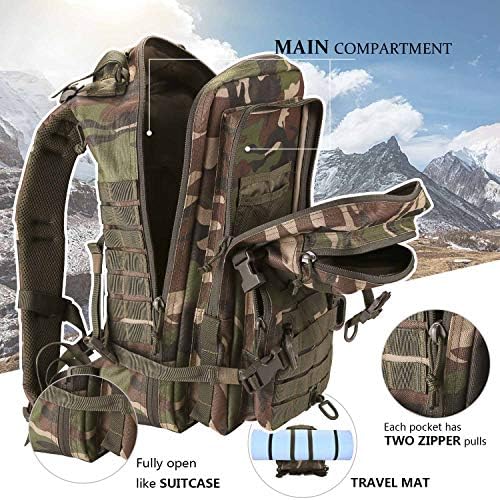 Hannibal Tactical Military Backpack | Durable Molle System Hiking Rucksack