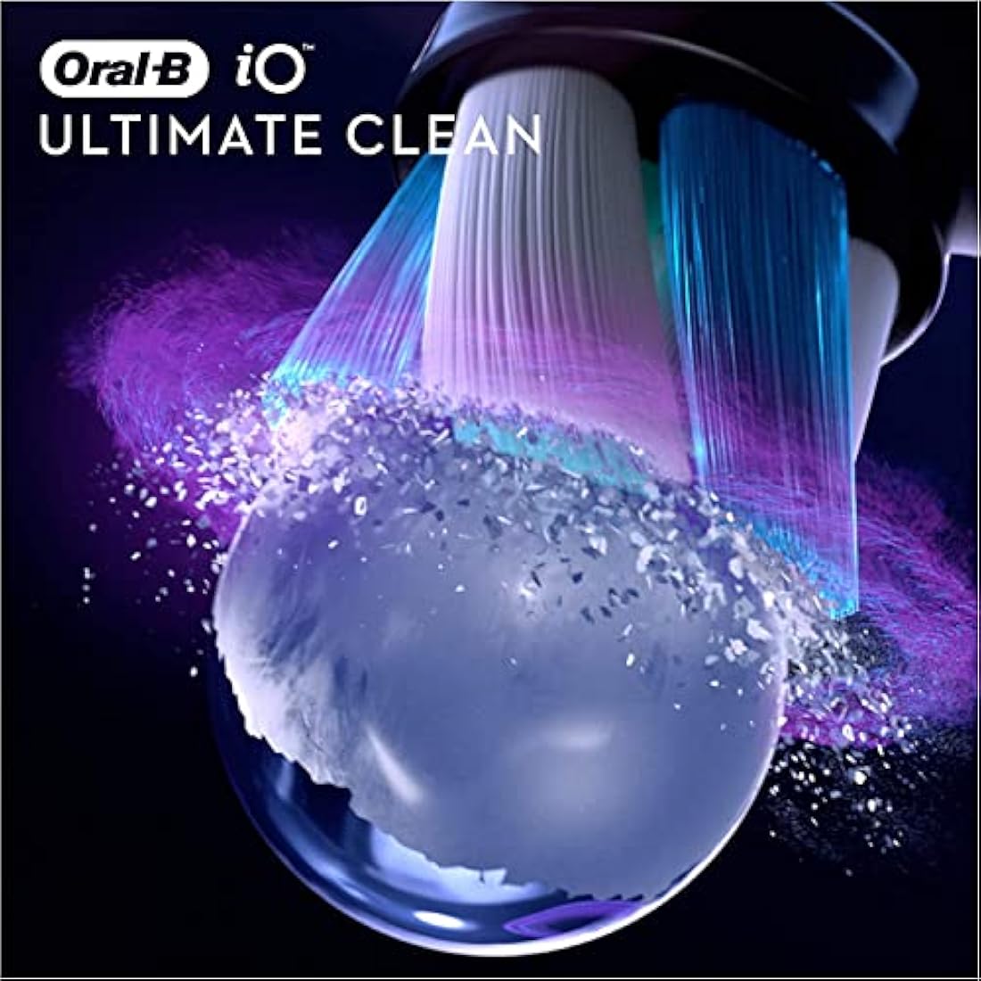 Oral-B iO Ultimate Clean Replacement Heads - Black, 4-Pack