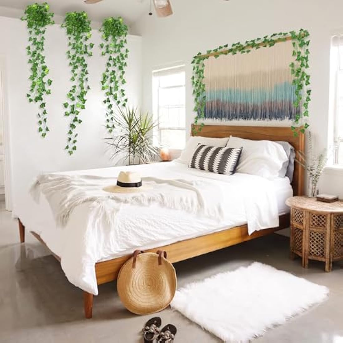 Jolof Store Artificial Ivy Garland – 36Pcs 252FT UV Resistant Fake Vines