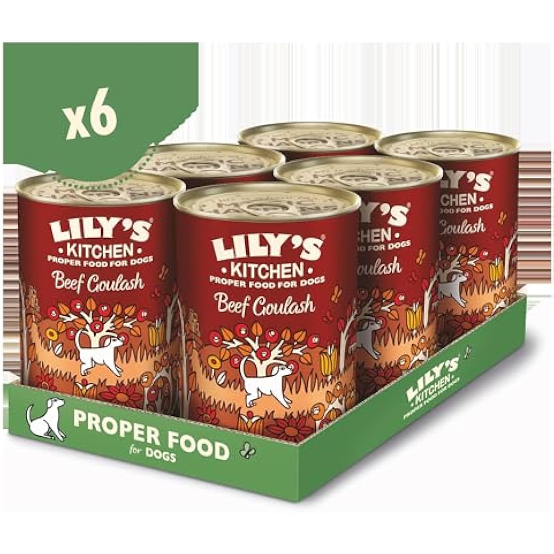 Lily's Kitchen Beef Goulash Natural Wet Dog Food - 6 x 400g Cans