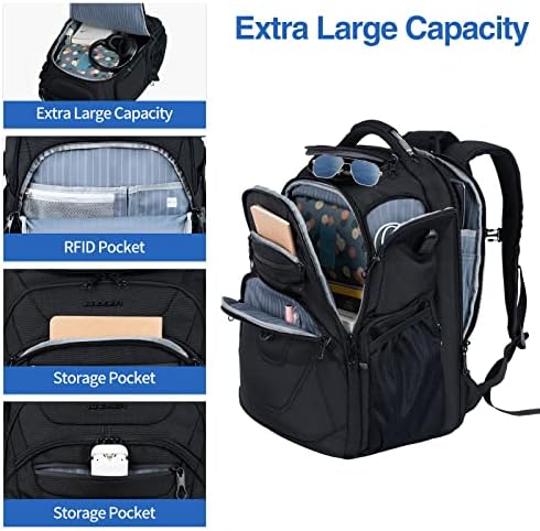 KROSER 17.3 Inch Laptop Backpack | TSA Travel Bag with USB Port