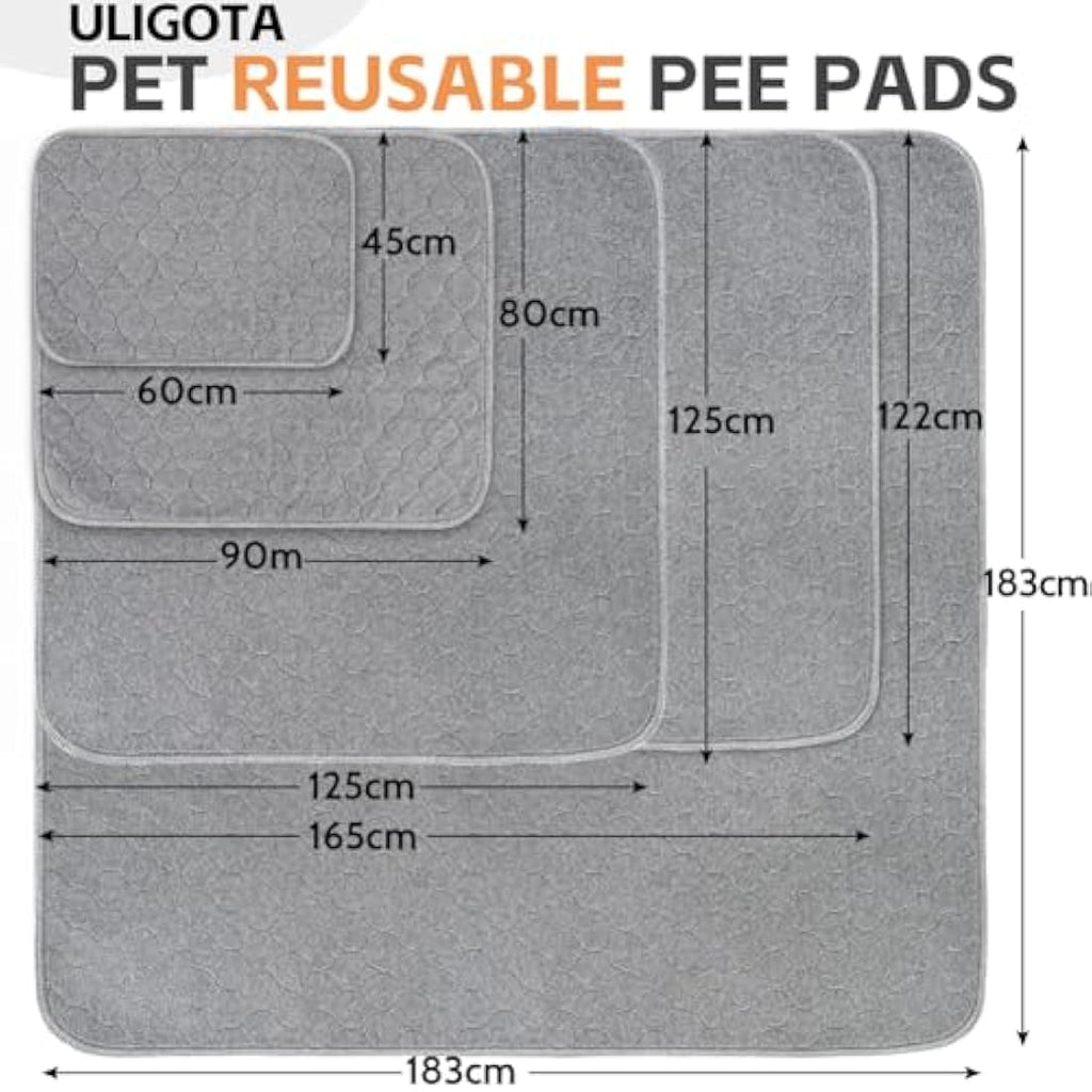 Jolof Store Reusable Dog Training Pads | 2-Pack Washable Waterproof Mats