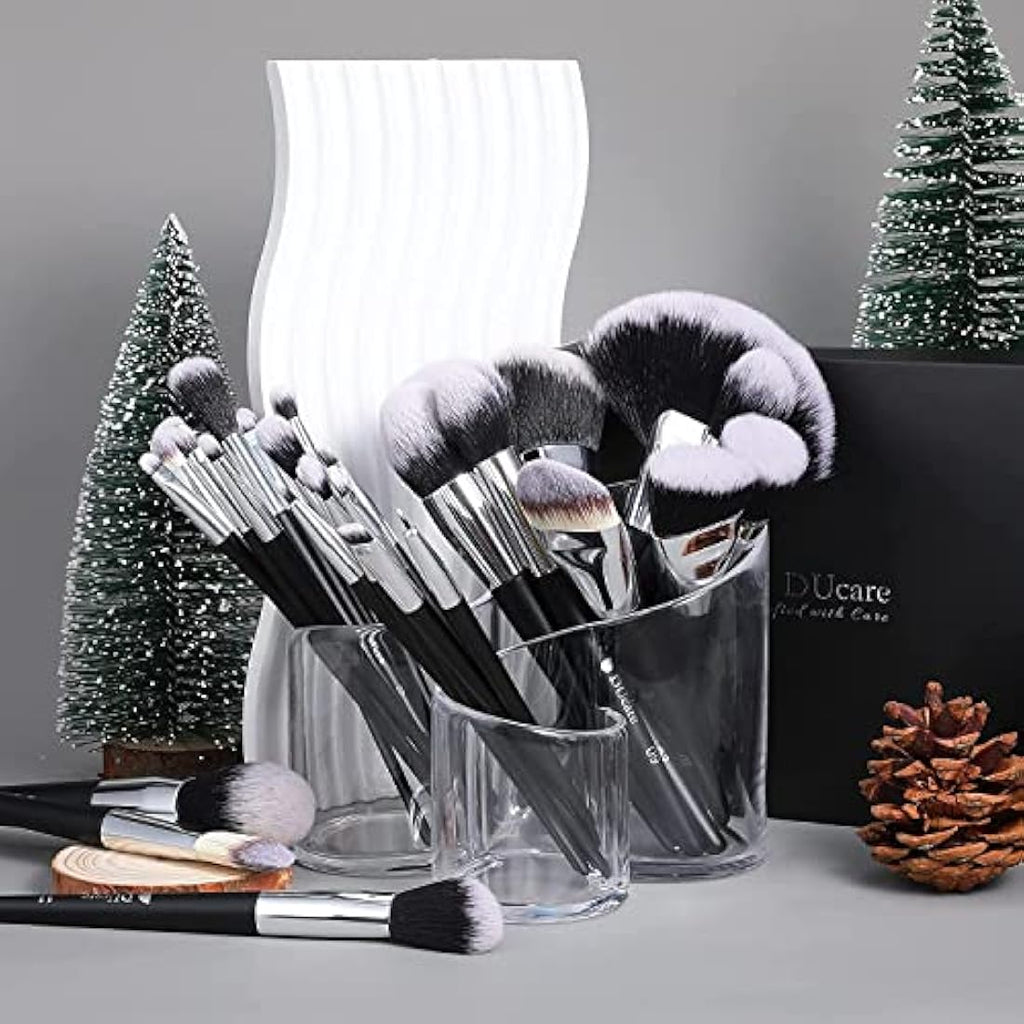 DUcare Professional Makeup Brush Set | 32Pcs Vegan Synthetic Beauty Tools