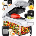 Fullstar 9-in-1 Vegetable Chopper – Manual Food Dicer and Slicer, White