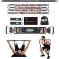 INNSTAR Portable Home Gym Set | Resistance Band Bench Press & Squat Bar