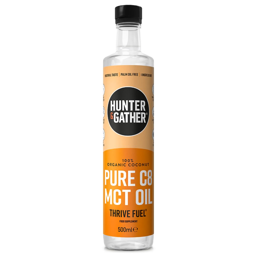 Hunter & Gather Pure C8 MCT Oil – 100% Organic Coconut, 500ml