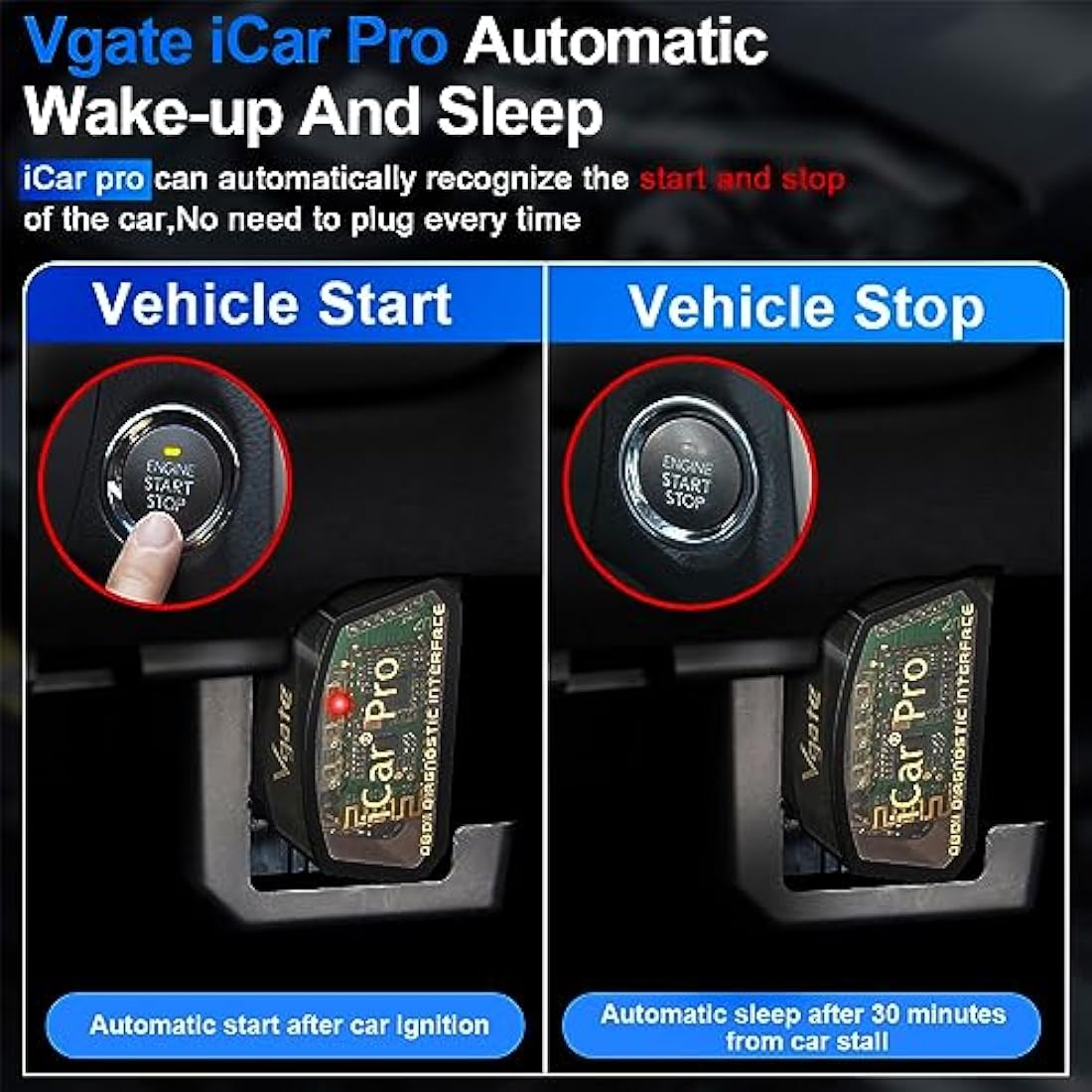 Vgate iCar Pro Bluetooth 4.0 OBD2 Scanner – Car Diagnostic Tool for iOS