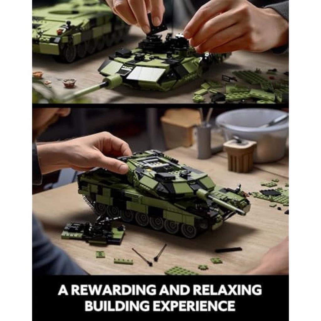 Nifeliz Leopard II A7 WW2 Military Tank Building Set - 2068 Pieces