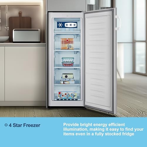 Fridgemaster MTZ55153E Upright Freezer – 165L Freestanding in White