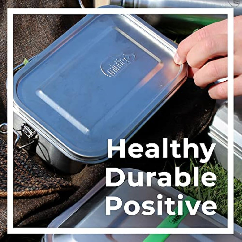 Mintie Stainless Steel Lunch Box Set – 4-Piece Leakproof Meal Prep Bundle