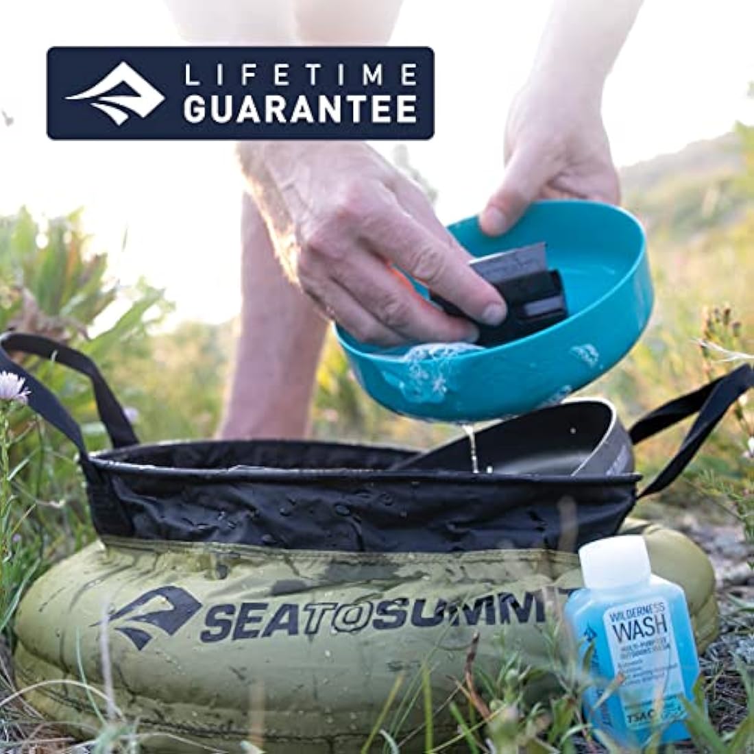 Sea to Summit Camp Kitchen Clean-Up Kit – Durable 6-Piece Outdoor Set