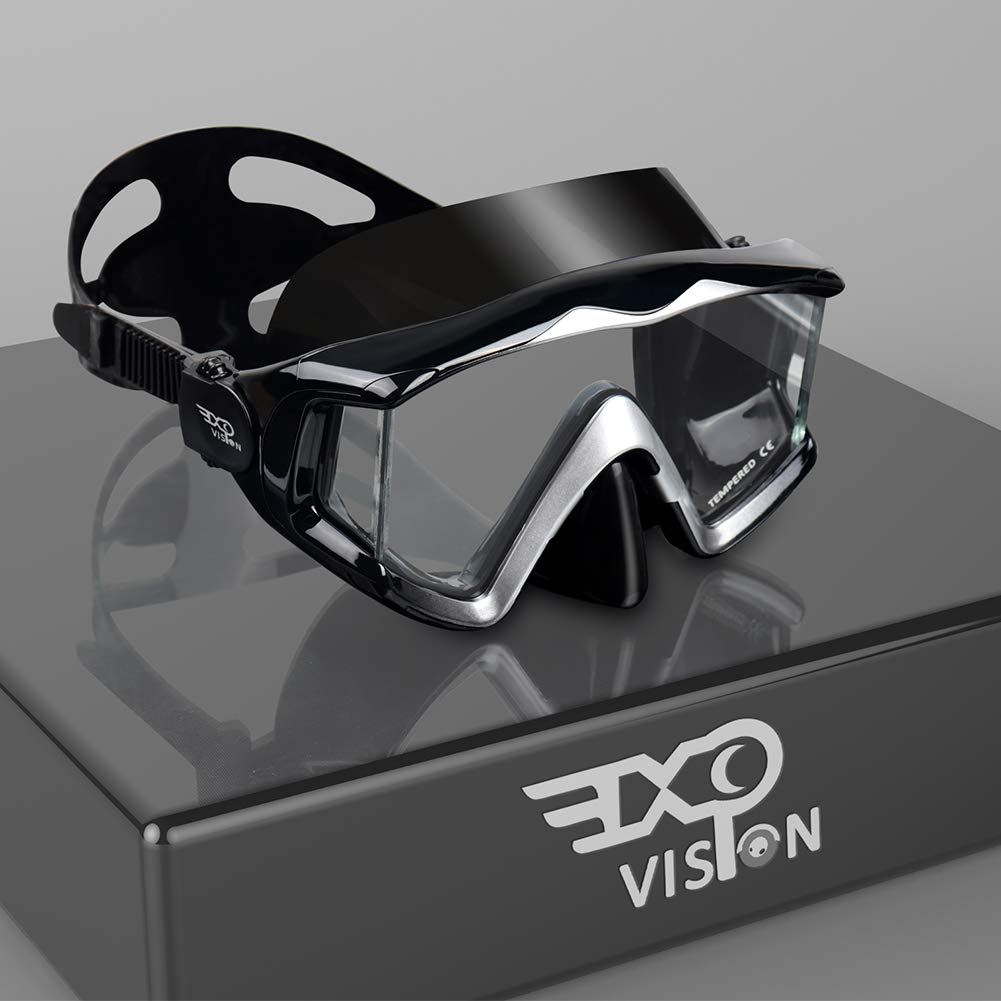 Panoramic Scuba Diving Mask – Tempered Glass Anti-Fog Goggles