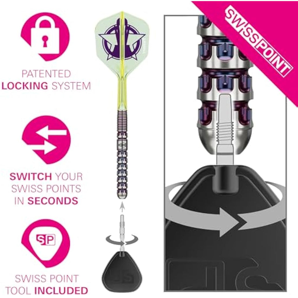 Target Darts Luke Littler 2025 World Champion 90% Tungsten Steel Tip - 23g