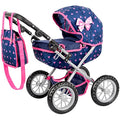 Kinderplay Dolls Pram – Adjustable Toy Stroller for Dolls up to 41cm