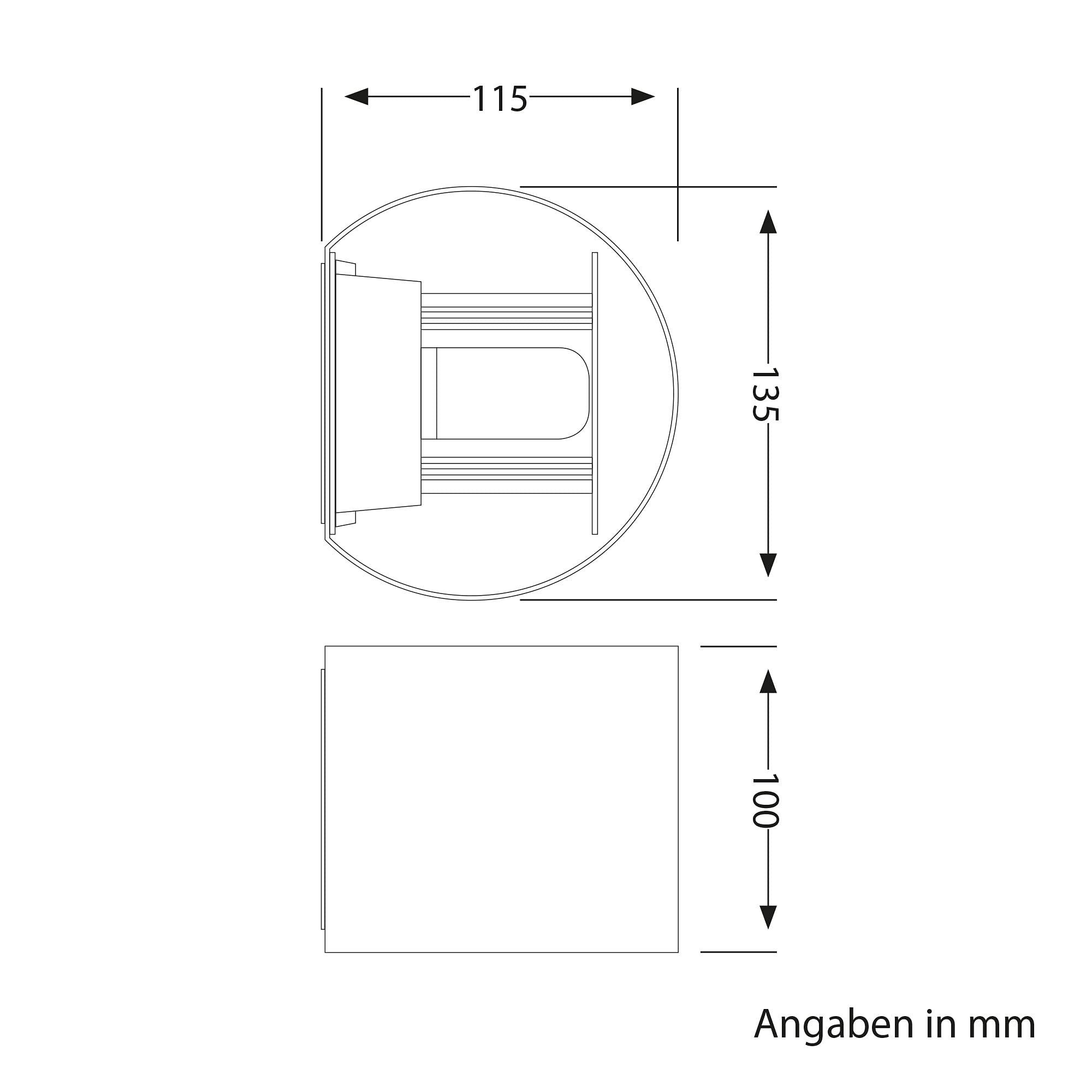 ledscom.de RUNEL Outdoor Wall Light - IP65 Up/Downlight, Matt White, 2-Pack