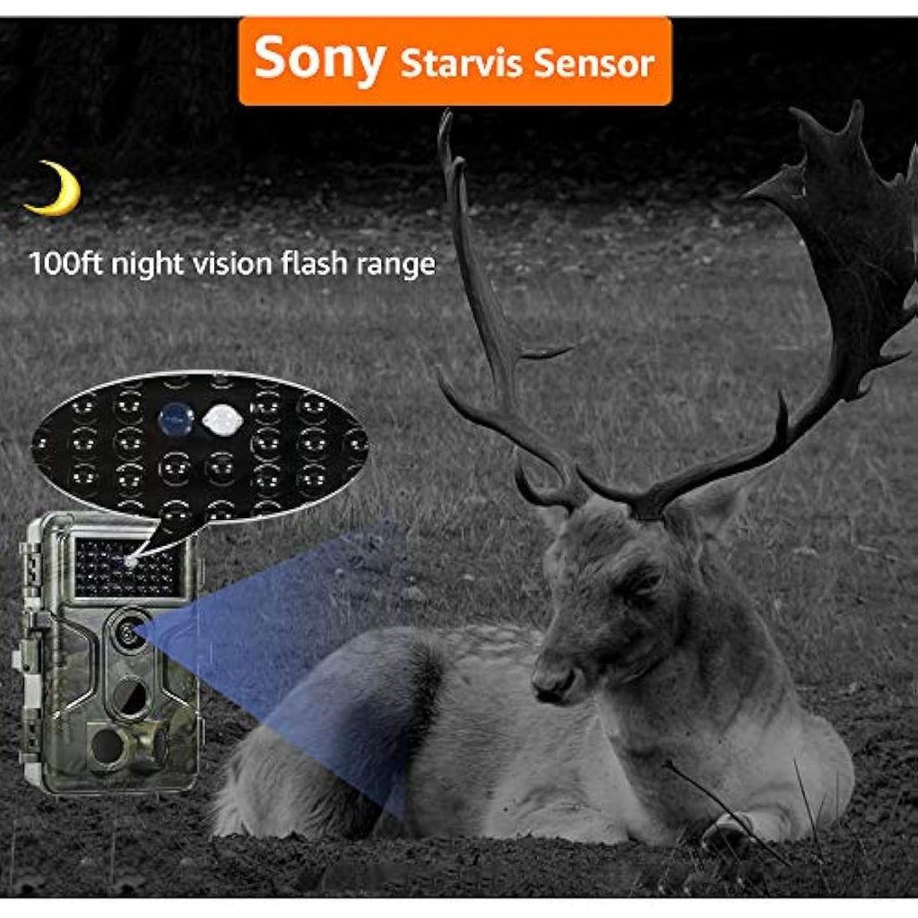 GardePro A3S Trail Camera – 64MP 1296p Wildlife Camera with Night Vision