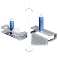 Tiger Caddy 2-in-1 Shower Basket & Towel Rail - 35cm Chrome Shelf