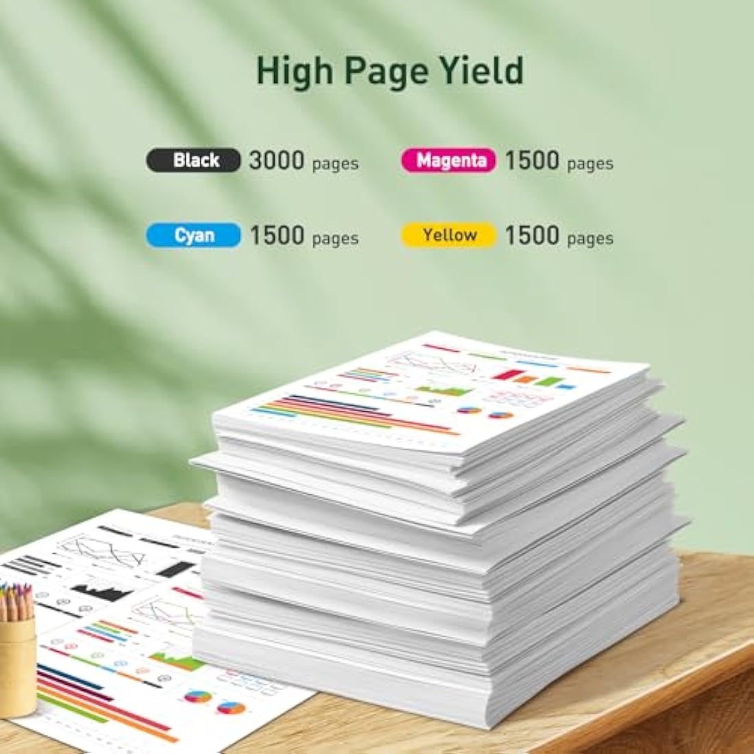 Kingjet LC3219XL High-Yield Ink Cartridges for Brother MFC-J5330DW | 12 Pack